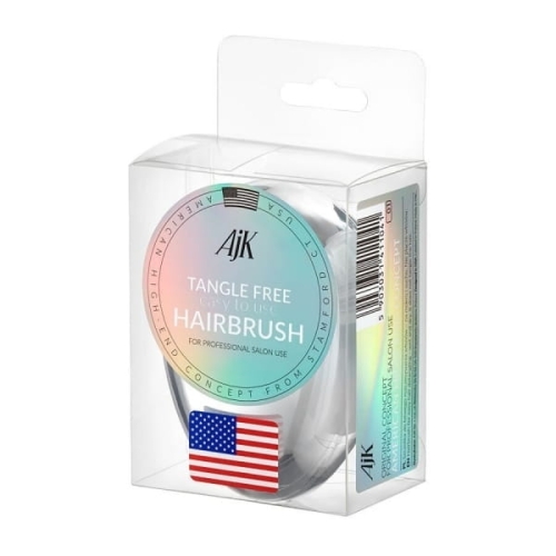 AJK Tangle Free Brush - szczotka ułatwiająca rozczesywanie włosów srebrna mała