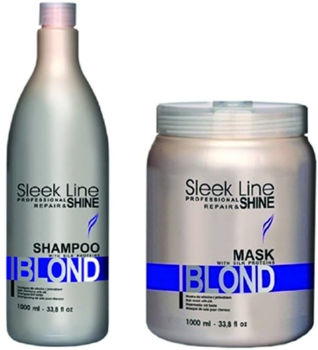 Sleek Line Blond Zestaw do włosów Blond 1000ml.jpg