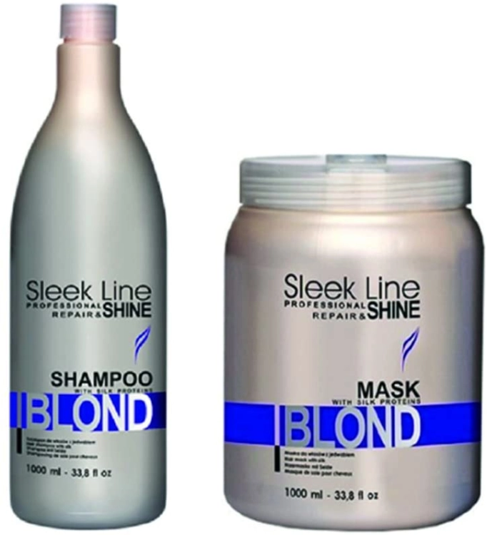 Sleek Line Blond Zestaw do włosów Blond 1000ml.jpg