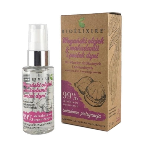Bioelixire Wegański olejek z makadamii i pestek dyni 50ml