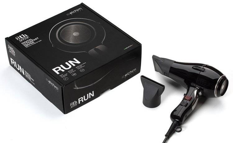 Elchim 8th Sense Run Black Suszarka do włosów.jpg