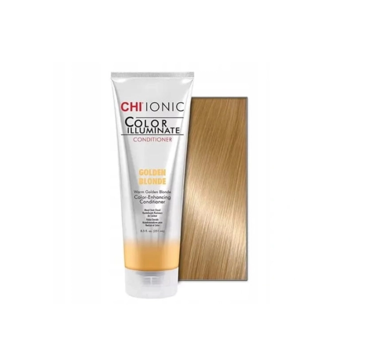 Chi Ionic Color Illuminate odżywka koloryzująca Złoty blond 251ml.jpg