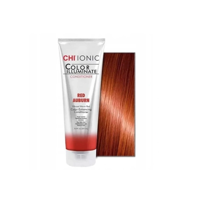 Chi Ionic Color Illuminate odżywka koloryzująca Czerwony kasztan 251ml.jpg