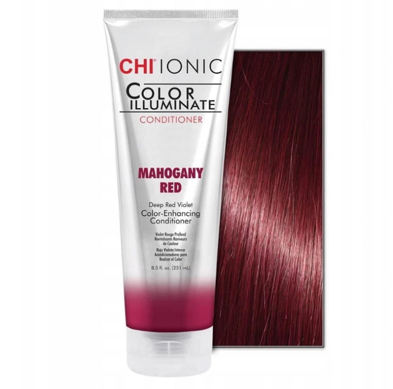 Chi Ionic Color Illuminate odżywka koloryzująca Mahoniowa czerwień 251ml.jpg