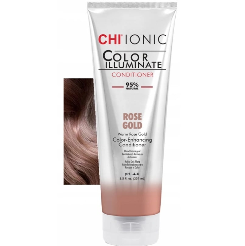 Chi Ionic Color Illuminate odżywka koloryzująca Różowe złoto 251ml.jpg