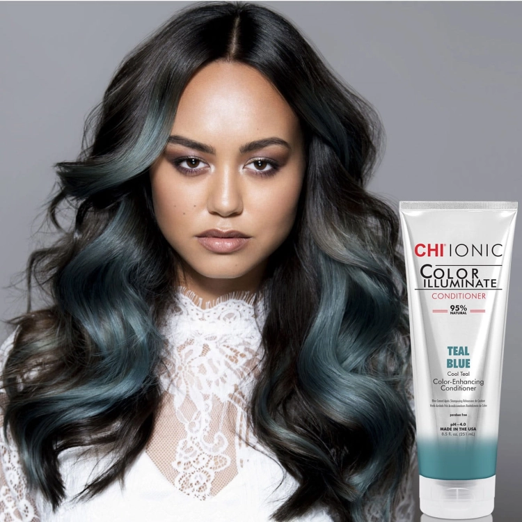 Chi Ionic Color Illuminate odżywka koloryzująca Turkusowy 251ml.jpg