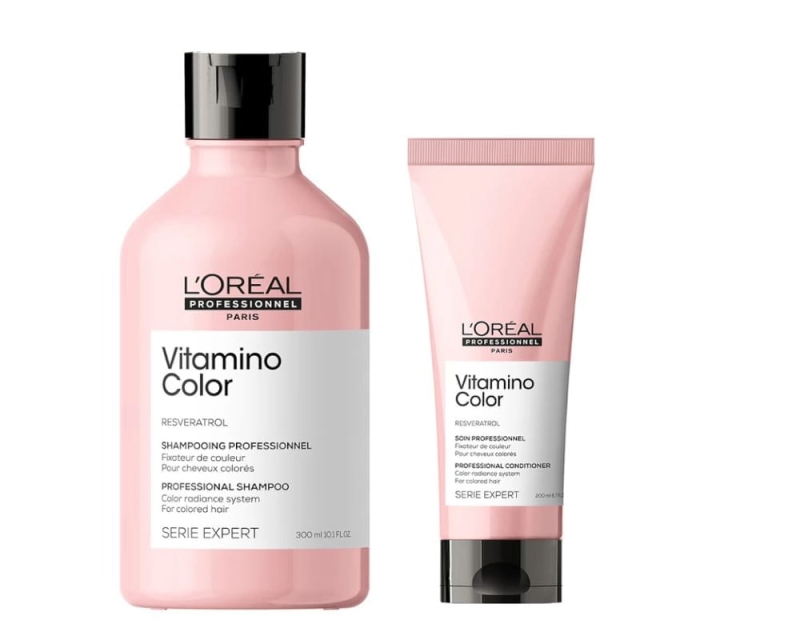 Loreal Vitamino Color Zestaw Szampon 300ml i odżywka200ml.jpg