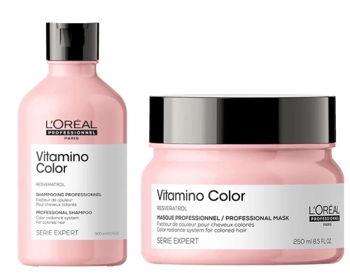 Loreal Vitamino Color Zestaw Szampon 300ml i maska 250ml.jpg