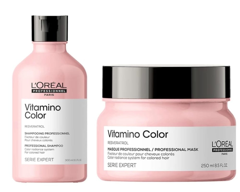 Loreal Vitamino Color Zestaw Szampon 300ml i maska 250ml.jpg