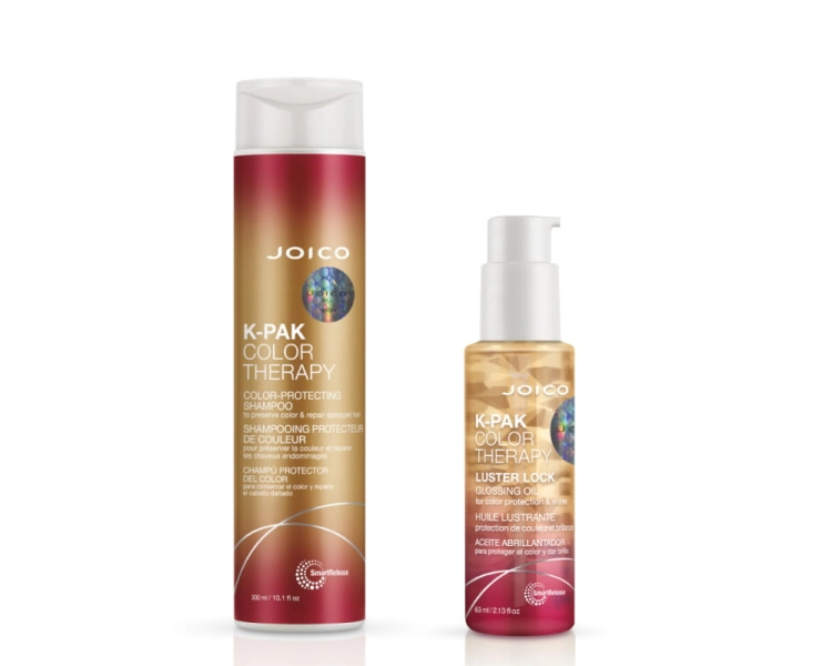 Joico Color Therapy Zestaw szampon do włosów farbowanych 300ml i olejek 63ml.jpg