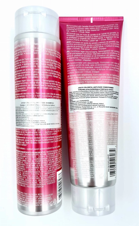 Joico colorful anti-fade Zestaw do włosów farbowanych odżywka 250ml i szampon 300ml