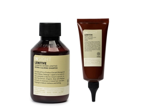 Insight Lenitive Zestaw do wrażliwej skóry głowy Szampon kojący 100ml i krem 100ml.jpg