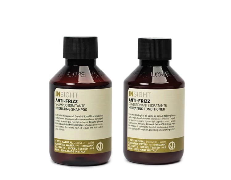 Insight Anti-Frizz Zestaw nawilżający do włosów szampon 100ml i odżywka 100ml.jpg