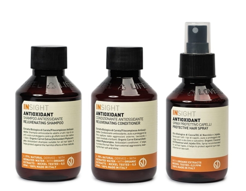 Insight Antioxidant Zestaw odmładzający do włosów szampon 100ml odżywka 100ml spray ochronny 100ml.jpg