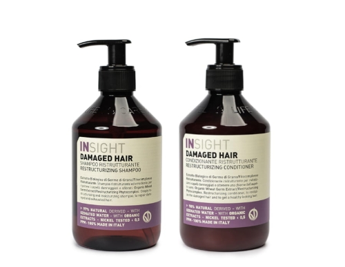 Insight Damaged Hair Zestaw do włosów zniszczonych szampon 400ml odżywka 400ml.jpg