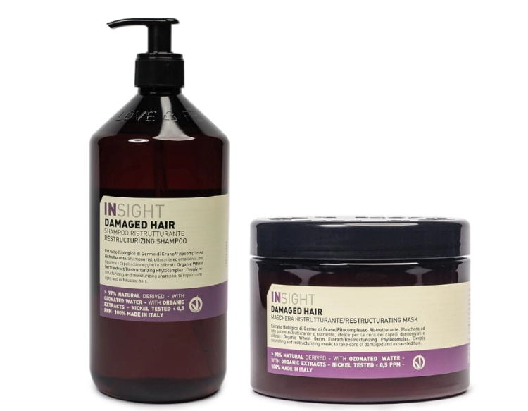 Insight Damaged Hair Zestaw do włosów zniszczonych szampon 900ml maska 500ml.jpg