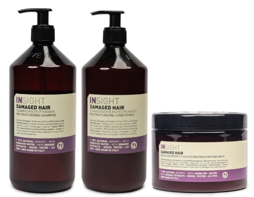 Insight Damaged Hair Zestaw do włosów zniszczonych szampon 900ml odżywka 900ml maska 500ml.jpg