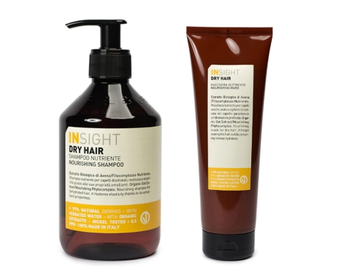 Insight Dry Hair Zestaw do włosów suchych szampon 400ml maska 250ml.jpg