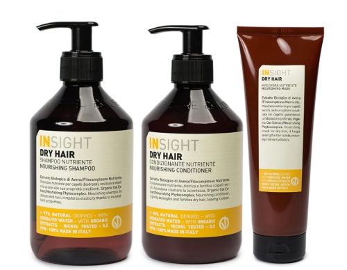 Insight Dry Hair Zestaw do włosów suchych szampon 400ml odżywka 400ml maska 250ml.jpg