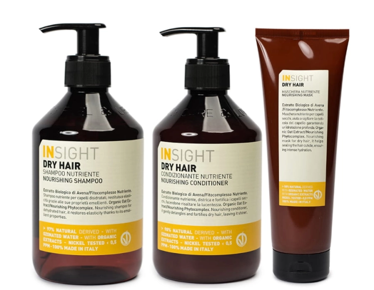 Insight Dry Hair Zestaw do włosów suchych szampon 400ml odżywka 400ml maska 250ml.jpg