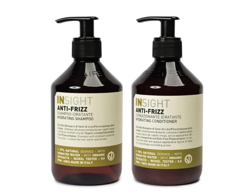 Insight Anti-Frizz Zestaw nawilżający do włosów szampon 400ml odżywka 400ml.jpg