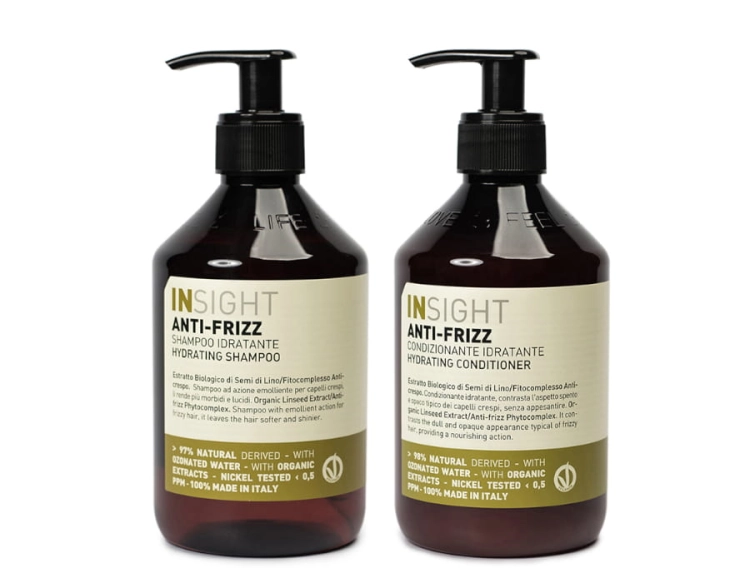 Insight Anti-Frizz Zestaw nawilżający do włosów szampon 400ml odżywka 400ml.jpg