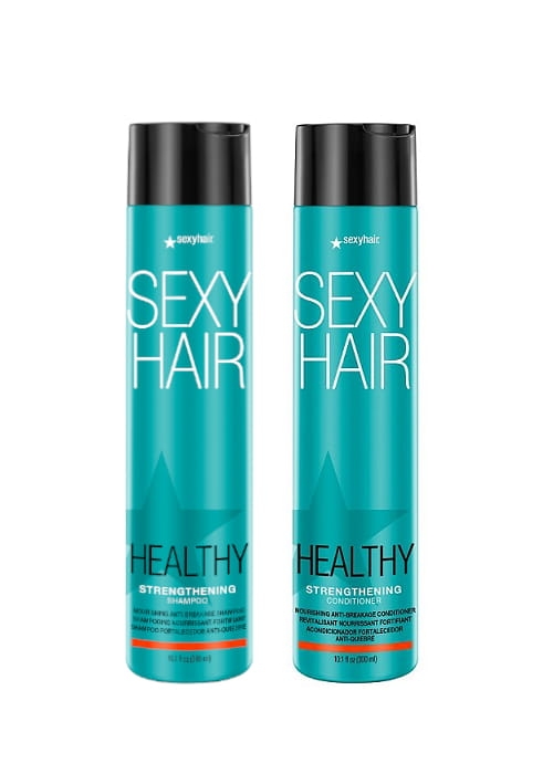 Sexy hair strengthening Zestaw do włosów zniszczonych szampon regenerujący 300ml odzywka 300ml.jpg