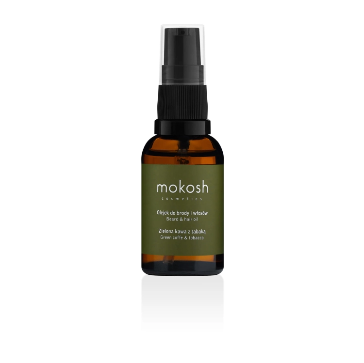 Mokosh Olejek do brody i włosów zielona kawa z tabaką 30ml.jpg