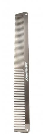 Babyliss pro gunsteel fx Metalowy grzebień do włosów 19cm grafitowy