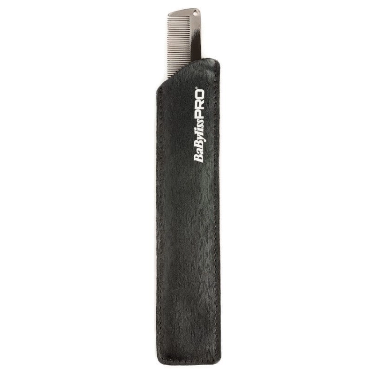 Babyliss Pro Grzebień metalowy grafitowy do włosów 19cm.jpg