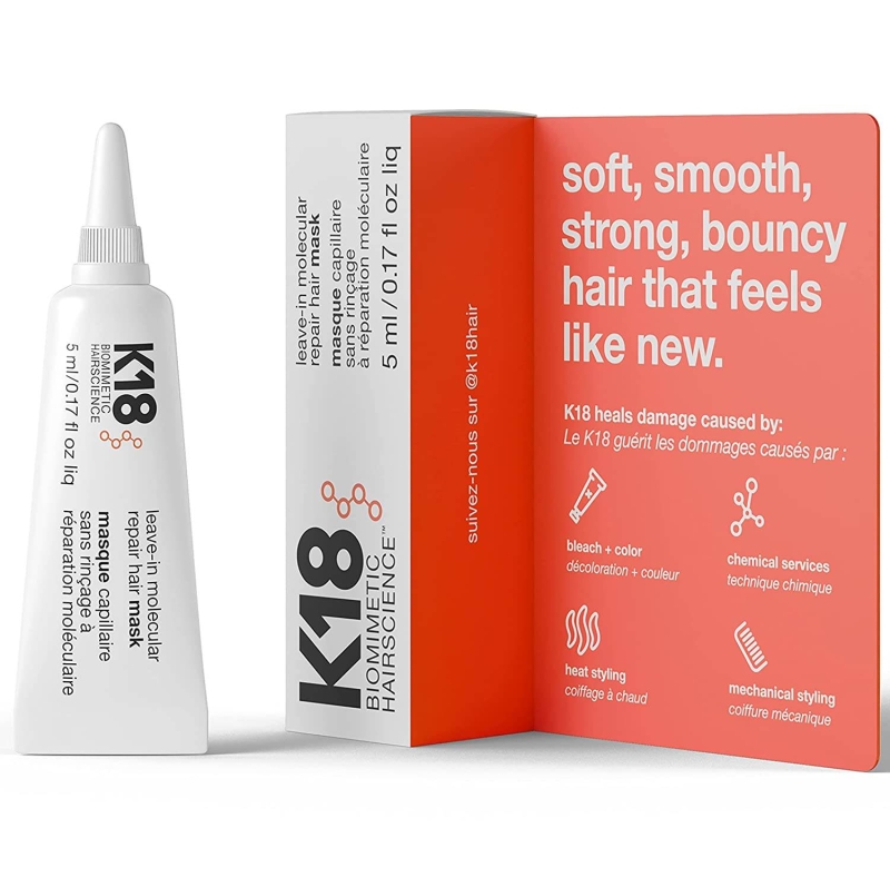 K18 maska molekularna leave in molecular repair Maska włosy zniszczone bez spłukiwania 5ml.jpg
