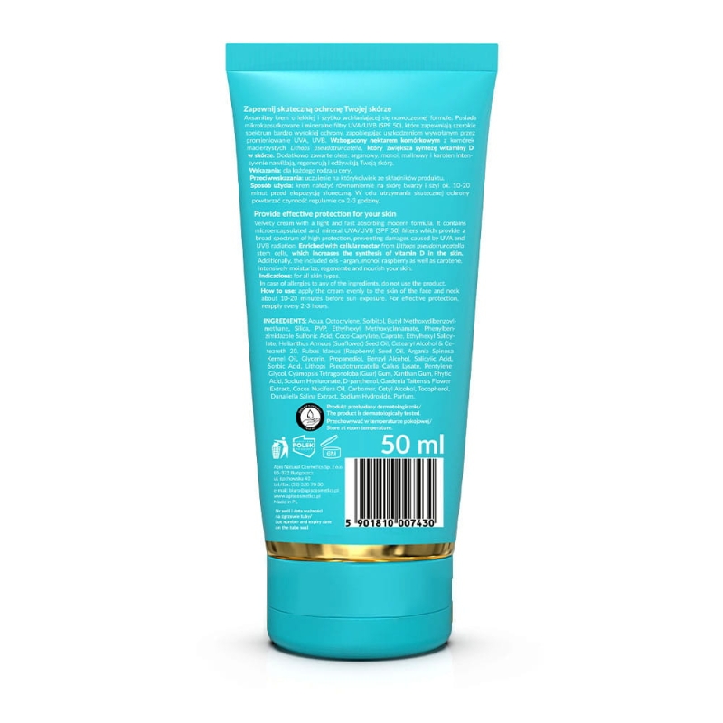 Krem do opalania twarzy z nektarem komórkowym SPF 50 50ml.jpg