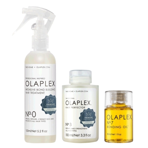Olaplex Zestaw odbudowujący do włosów no.0 intensywna kuracja 155ml  no.3 maska odbudowa 100ml  no.7 olejek 30ml.jpg