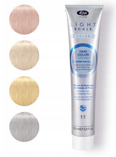 Lisap Light Scale Color 02 Moon light popielaty toner, farba bez amoniaku do włosów blond 100ml