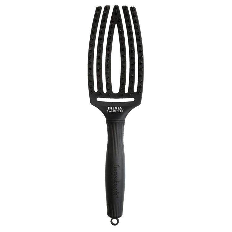 Olivia Garden Finger brush full black szczotka do włosów rozczesująco-masująca rozmiar m.jpg