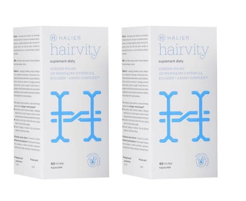 Halier Hairvity Suplement na mocne włosy dla kobiet 2x 60 kapsułek.jpg