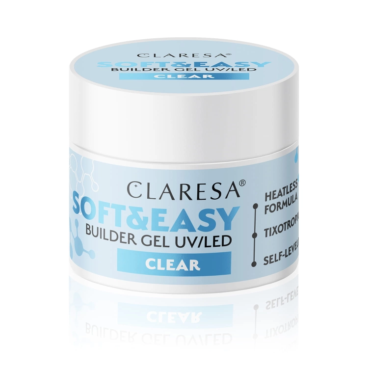 Claresa soft&easy builder gel Zel budujący do paznokci clear.jpg