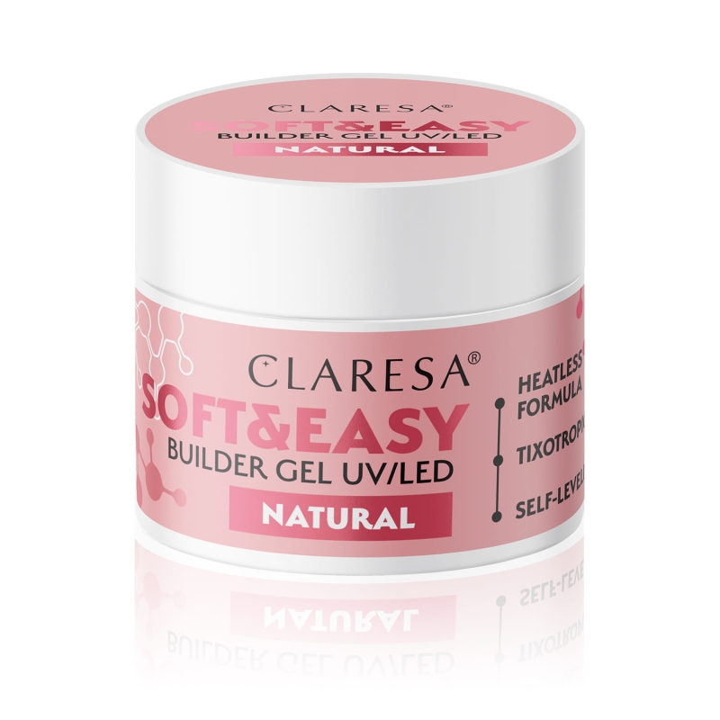 Claresa soft&easy builder gel żel budujący do paznokci natural.jpg