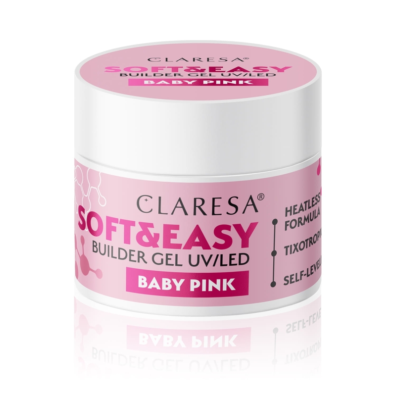 Claresa soft&easy builder gel żel budujący do paznokci baby pink.jpg