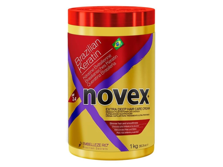 Novex brazilian keratin Maska wzmacniająca do włosów zniszczonych z keratyną 1000g.jpg