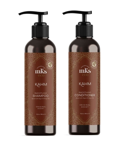 MKS eco Kahm Zestaw wygładzający do włosów Szampon i odżywka 2x296ml.jpg