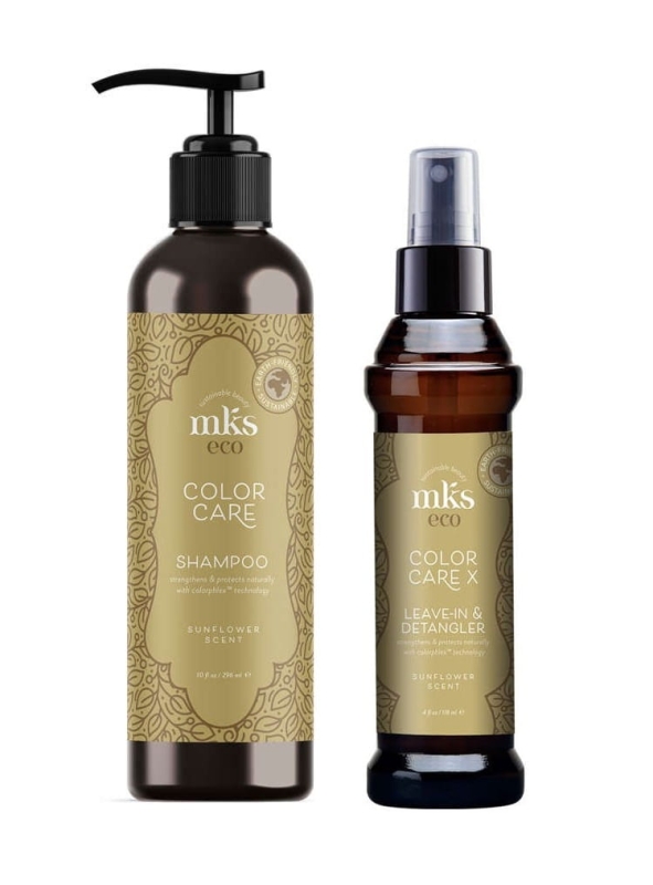 MKS eco Color care Zestaw do włosów farbowanych Szampon 296ml i odżywka w sprayu 118ml.jpg