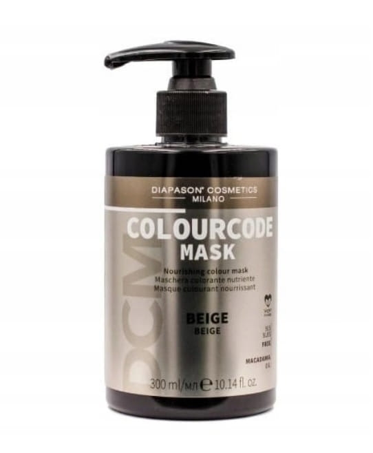 Diapason code Maska koloryzująca do włosów beżowa 300ml