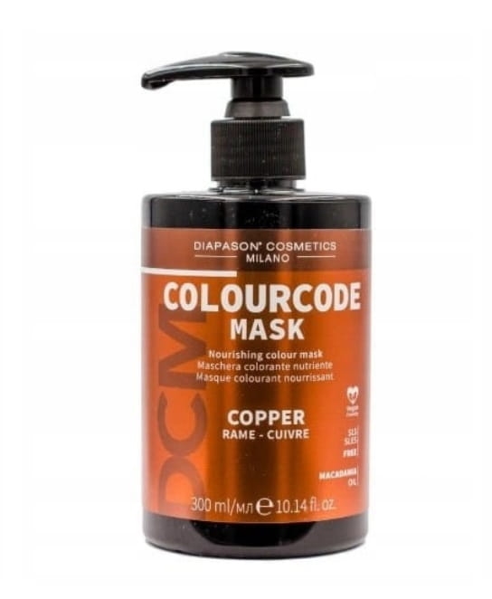 Diapason code Maska koloryzująca do włosów miedziana 300ml