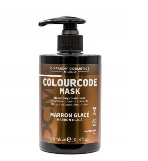Diapason code Maska koloryzująca do włosów kasztanowa 300ml