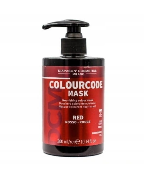 Diapason code Maska koloryzująca do włosów czerwona 300ml