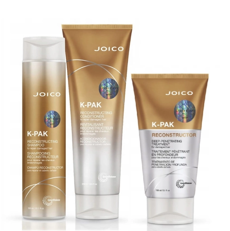 Joico K-Pak Zestaw odbudowa szmapon 300ml odżywka 250ml deep 150ml.jpg