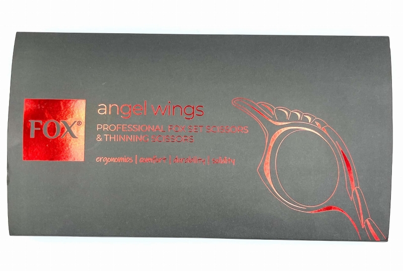 Fox angel wings Zestaw nożyczki i degażówki do strzyżenia włosów