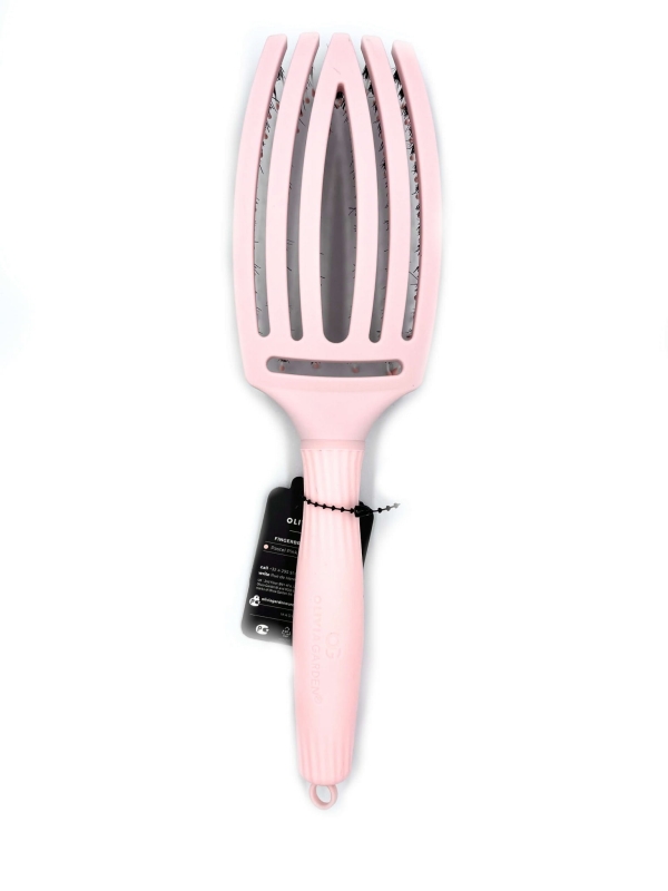 Olivia Garden Finger Brush Szczotka rozczesująco-masująca Pastelowy róż M