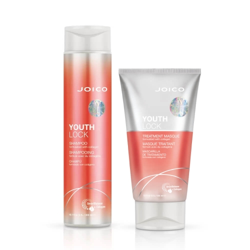 Joico youth lock Zestaw do włosów dojrzałych Szampon 300ml Maska 150ml.jpg